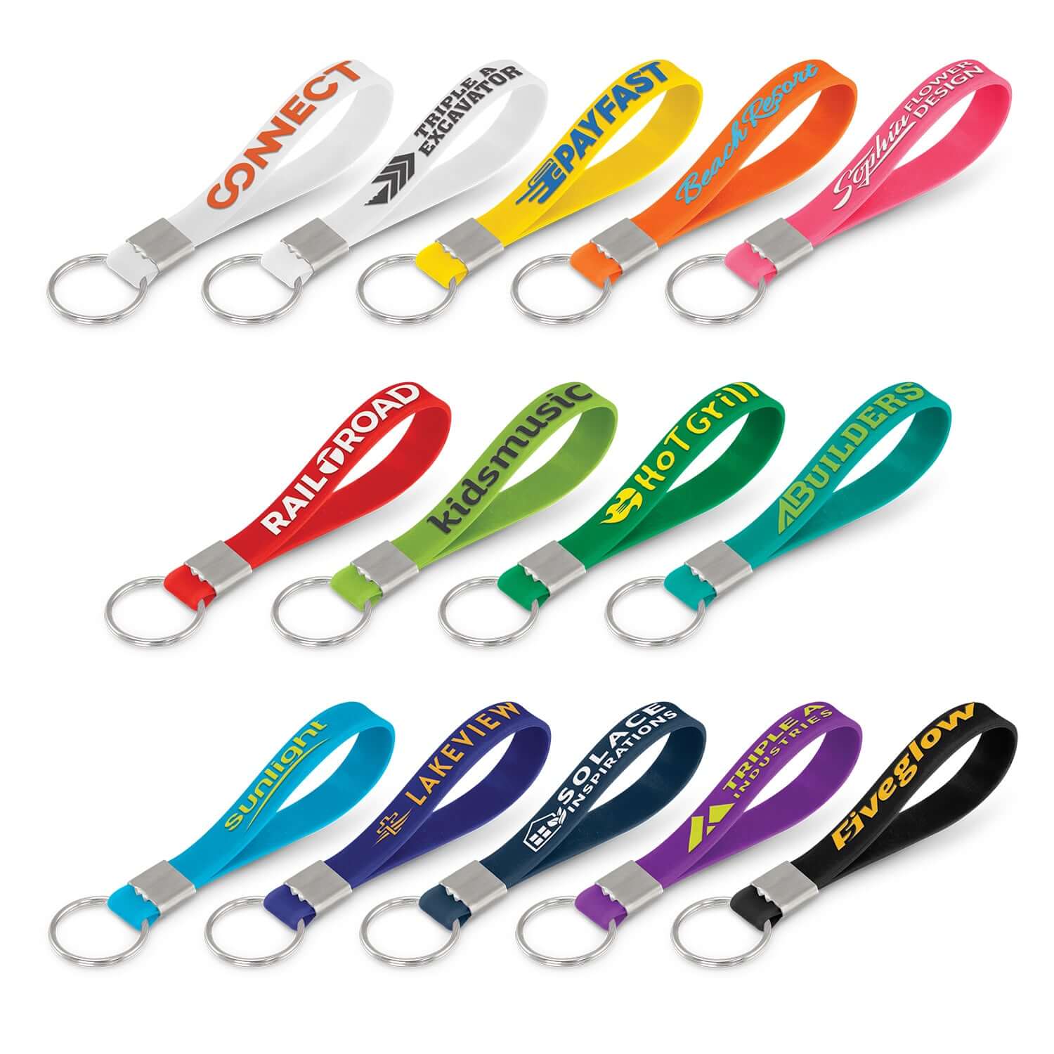 Silicone Key Ring - Embossed Corporate Gift Singapore