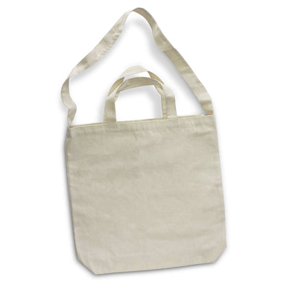Cotton Shoulder Tote Bag in natural cotton, perfect for corporate gift or daily use.