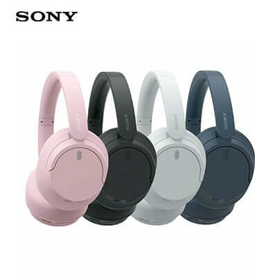Sony WH-CH720N Wireless Noise Cancelling Headphone in pink, black, white, and blue colors.