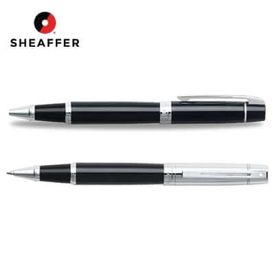 Sheaffer® 300 Glossy Rollerball Pen - Elegant design, ideal for Singapore Corporate Gift, showcasing a stylish black finish.