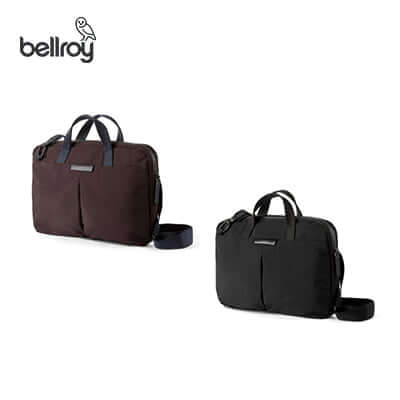 Bellroy Tokyo Laptop Bag 14" in brown and black, ideal for corporate gifts and daily commutes.