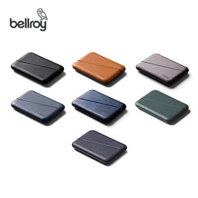 Bellroy Flip Case (Second Edition) in various colors, ideal for corporate gift and stylish card storage.