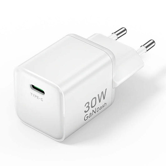 Vention 1-Port GaN Charger (30W) compact charging solution with PD 3.0 and PPS technology.