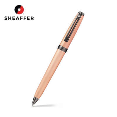Sheaffer® Prelude® Copper Tone PVD Ballpoint Pen in brushed copper-tone finish and gunmetal trim.