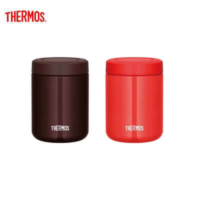 Thermos JBR-500 Food Jar in red and brown colors, perfect for sustainable meals and corporate gifts.