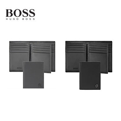 Hugo Boss Card Holder with Flap Double B Saffiano