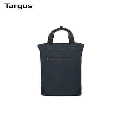 Targus 15-16” Avila Convertible Tote Backpack in sleek black design with top handles and zippered pocket.