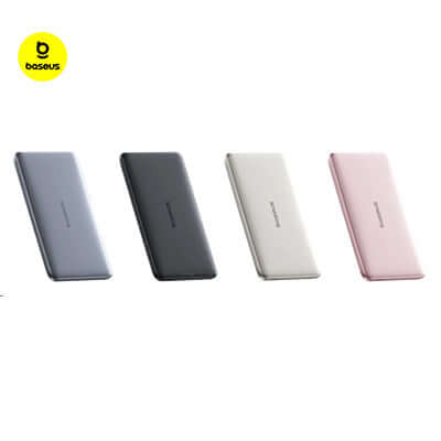 Baseus PicoGo Ultra-Slim Magnetic Power Bank 5000mAh 20W available in four colors.