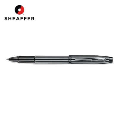 Sheaffer Ionic Gunmetal Grey Rollerball Pen with Shiny PVD Trims, elegant writing instrument for corporate gift.