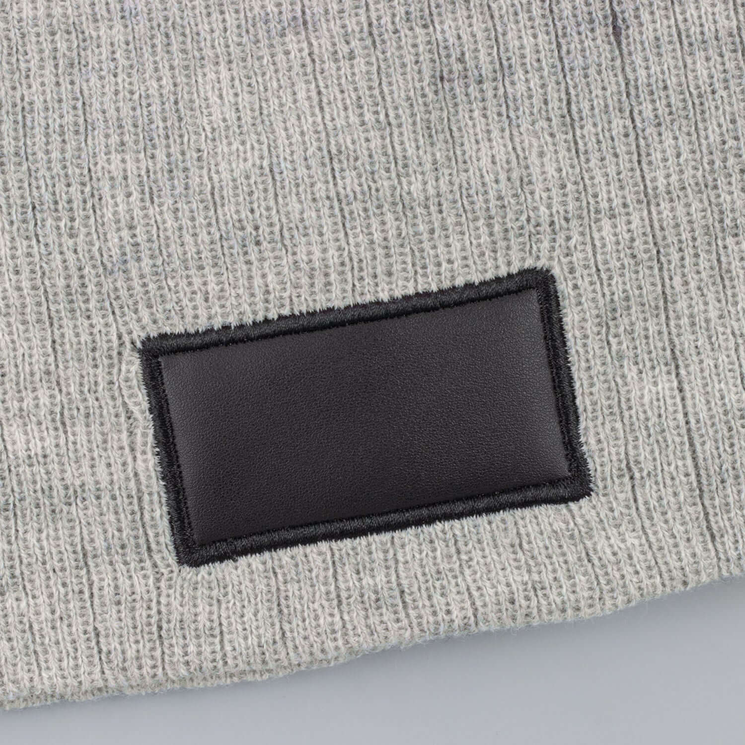 Nebraska Heather Cable Knit Beanie With Patch Corporate Gift Singapore