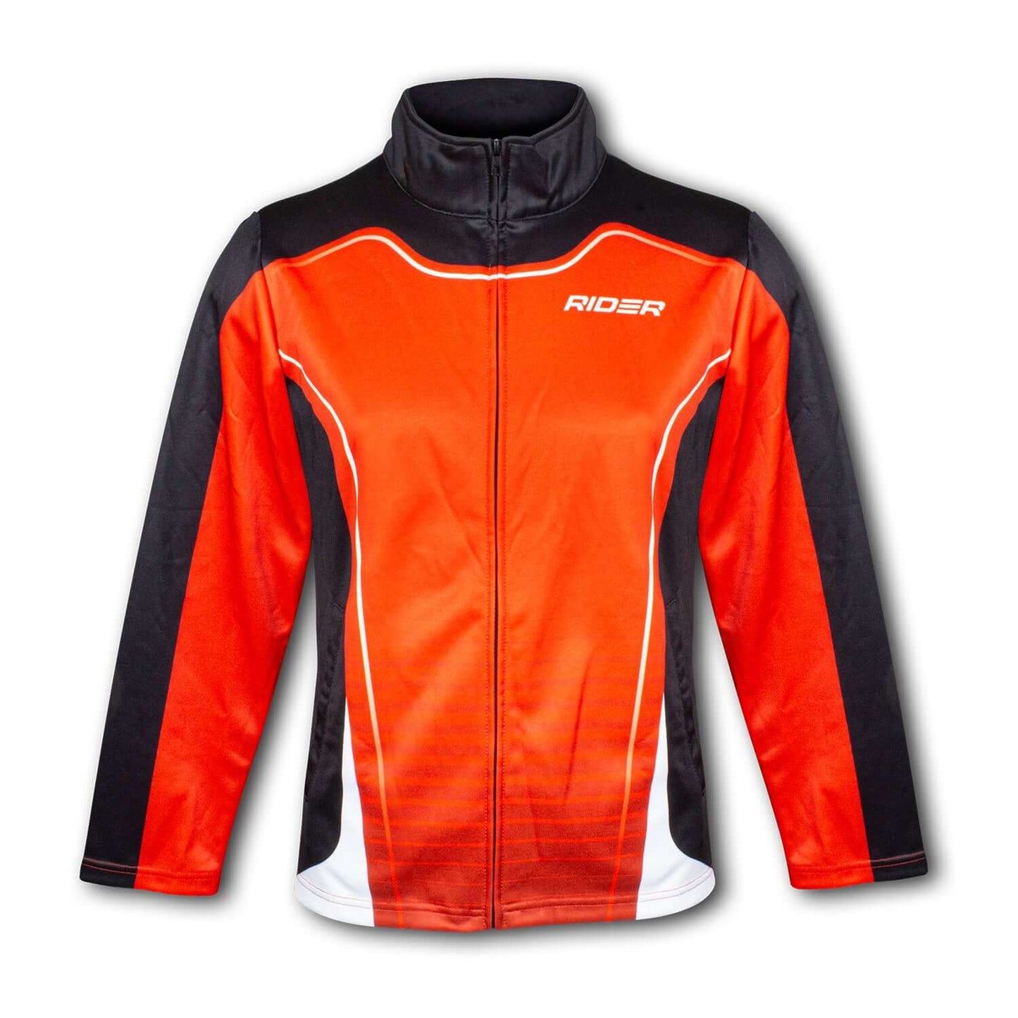 Custom Mens Sports Jacket in vibrant red and black design, ideal for corporate gifts and personalized options.