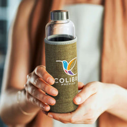 Venus Glass Bottle with Natural Sleeve Corporate Gift Singapore