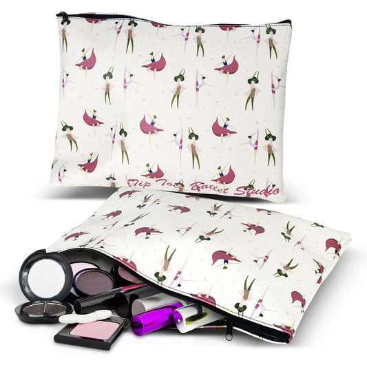 Flora Cosmetic Bag - Large with vibrant design, filled with cosmetics, ideal as a Corporate Gift.