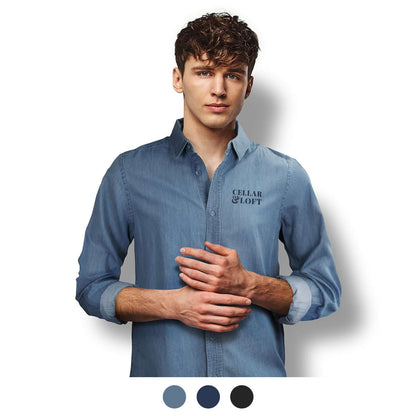 TRENDSWEAR Chester Men's Denim Shirt Corporate Gift Singapore