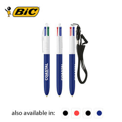 BIC 4 Colours Soft Ballpen with Lanyard