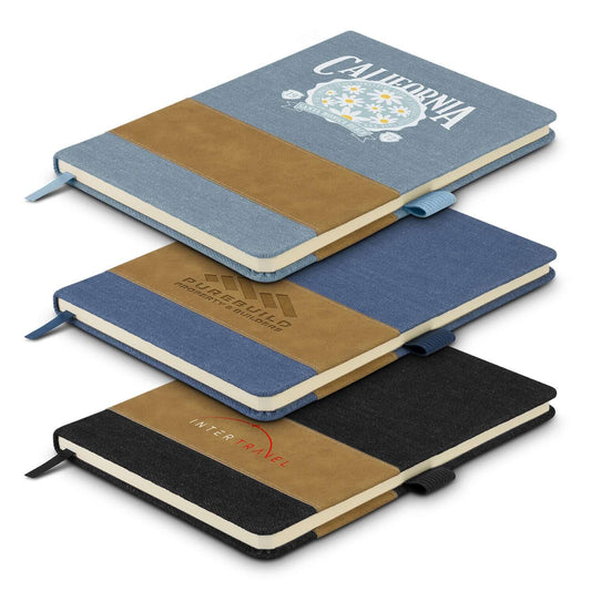Denim Notebook collection featuring stylish covers, perfect as a Corporate Gift for note-taking and ideas.