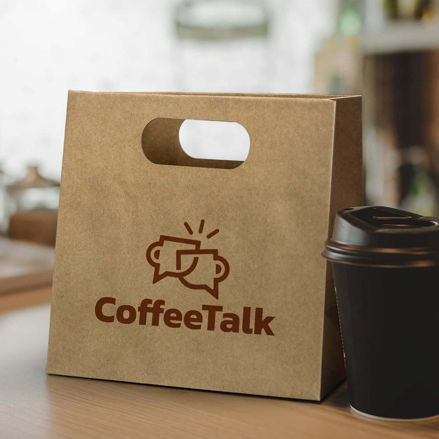 Medium Die Cut Paper Bag Landscape Corporate Gift Singapore