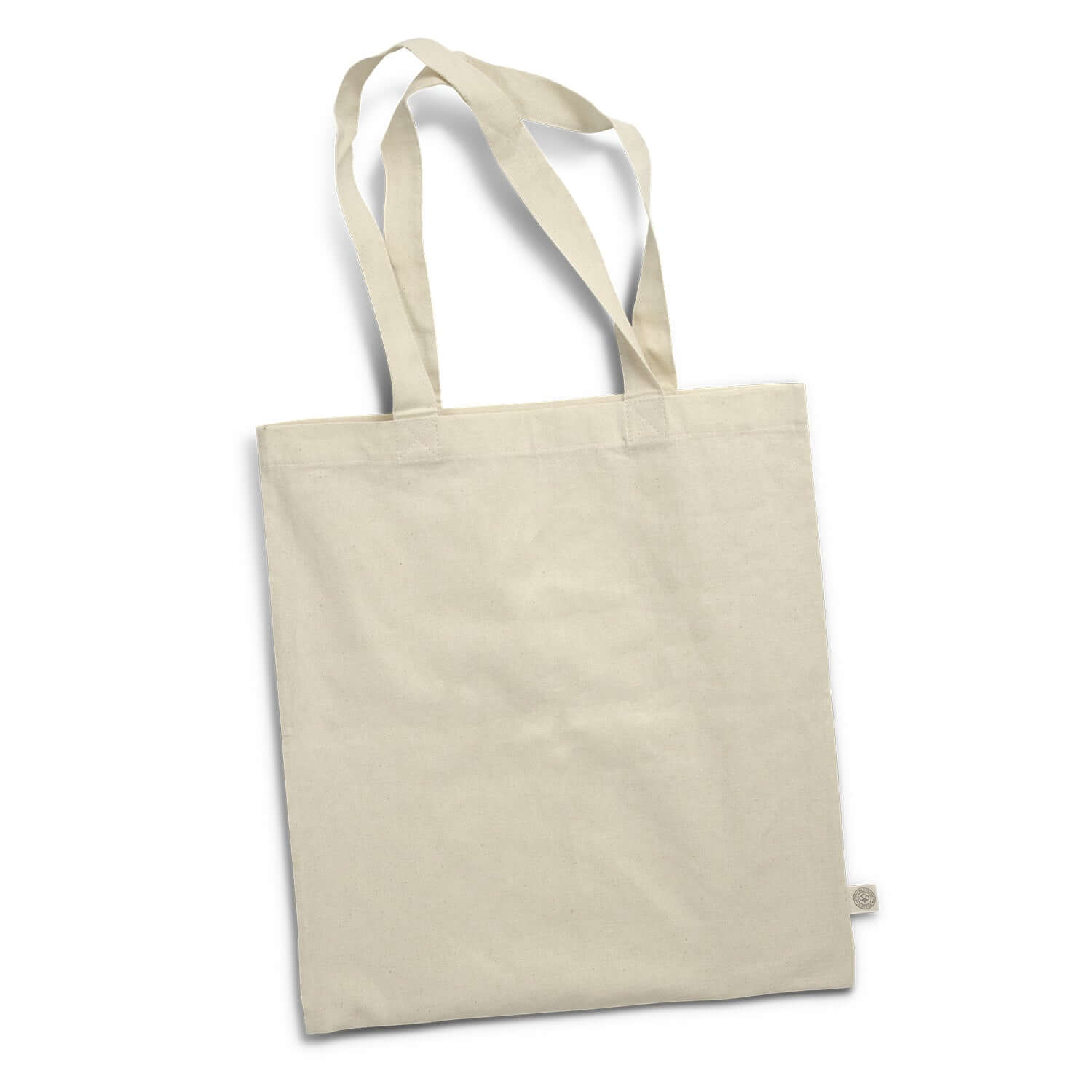 Beige Sonnet Recycled Cotton Tote Bag with long handles, perfect eco-friendly accessory for corporate gifts.