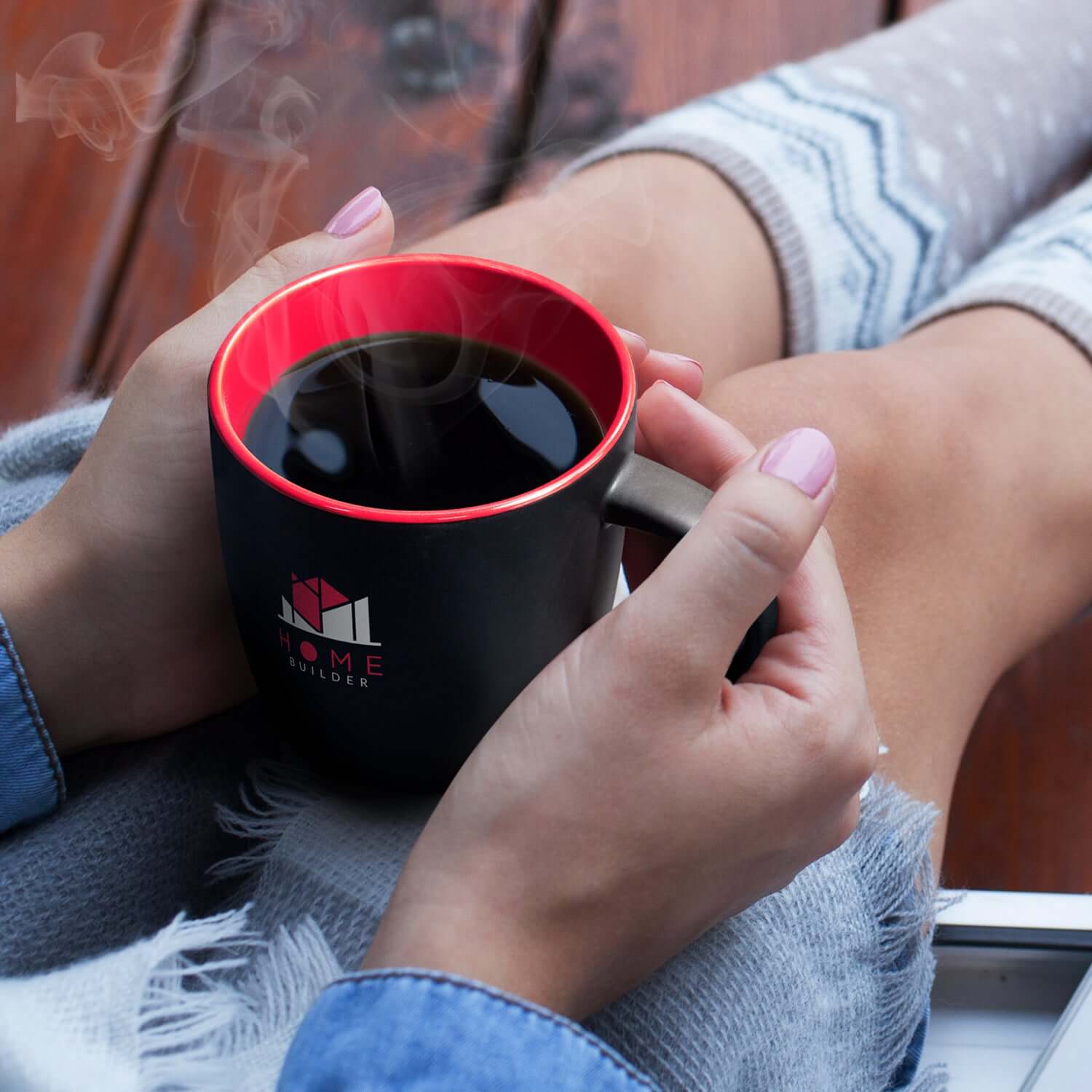 Two Tone Mocha Coffee Mug Corporate Gift Singapore