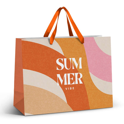 Extra Large Ribbon Handle Paper Bag - Full Colour Corporate Gift Singapore