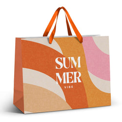 Extra Large Ribbon Handle Paper Bag - Full Colour Corporate Gift Singapore