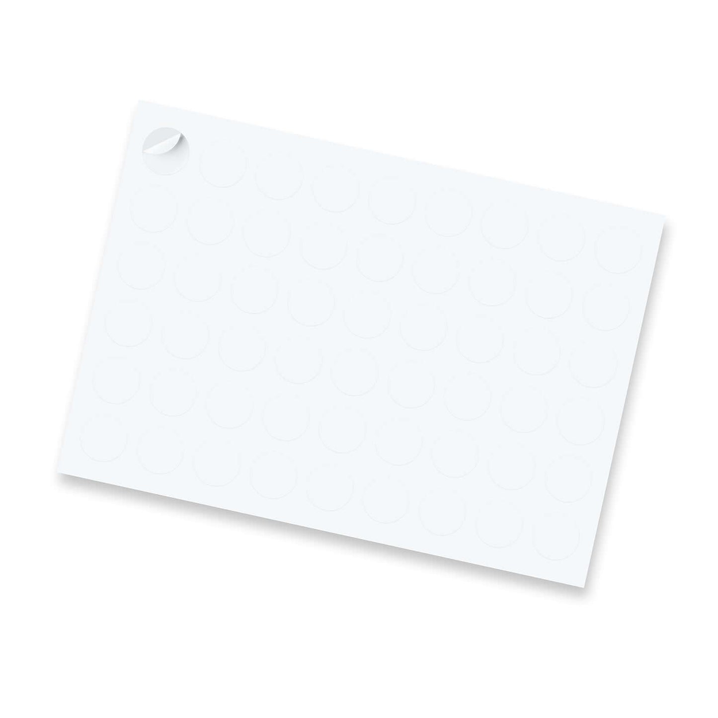 Sticker Sheet 26mm Circle - Matte with blank design ideal for creative projects and corporate gifts.