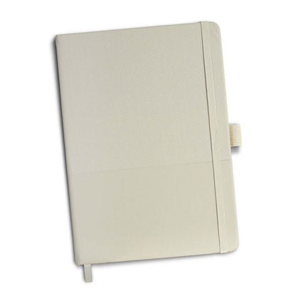 Harvard Recycled Notebook with textured PU cover, eco-friendly design for corporate gift use.