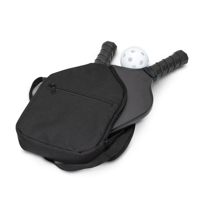 Baseline Pickleball Set with two paddles and pickleball in zippered carry bag.