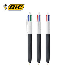BIC 4 Colours Wood Style Ballpen with Lanyard