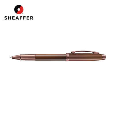 Sheaffer® 100 Coffee Edition Matt Brown Rollerball Pen displayed on a white background.