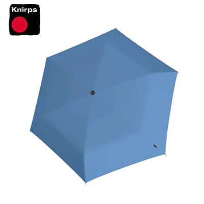 Knirps US.050 Ultraslim Manual Umbrella (UV Protection) in blue, ideal for sun and rain protection, perfect corporate gift.