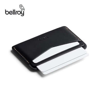 Bellroy Card Slip card wallet showcasing minimalist design with cards visible, ideal for corporate gift.