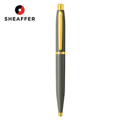 Sheaffer® Glossy Light Gray Ballpoint Pen With PVD Gold-Tone Trim Corporate Gifts Singapore