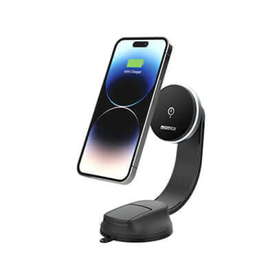 Momax Q.Mag Mount5 Magnetic Wireless Charging Suction Cup Car Mount 15W Corporate Gifts Singapore