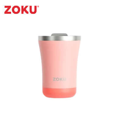 Zoku 12oz 3 in 1 Stainless Steel Tumbler in pink color, perfect for corporate gifts and beverage needs.