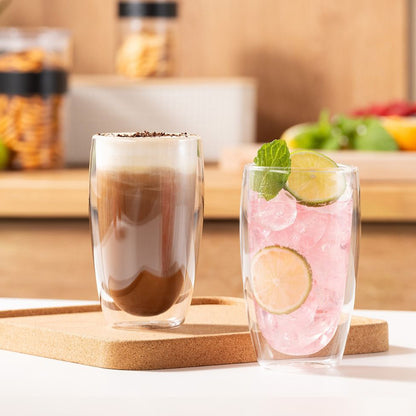 Bodum Pavina Double Wall Glasses Cup - Large - Set of 2