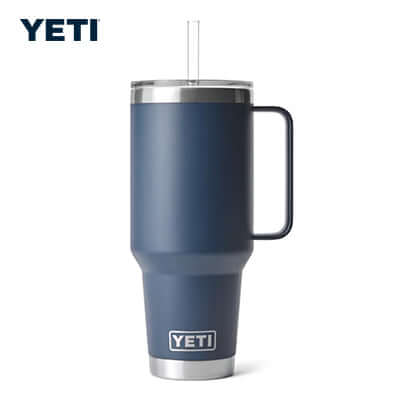 Yeti Rambler® 42 Oz Mug With Straw Lid, perfect corporate gift for on-the-go hydration.