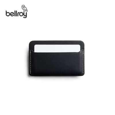 Bellroy Card Slip black wallet showcasing minimalist design and card slots, perfect as a corporate gift.