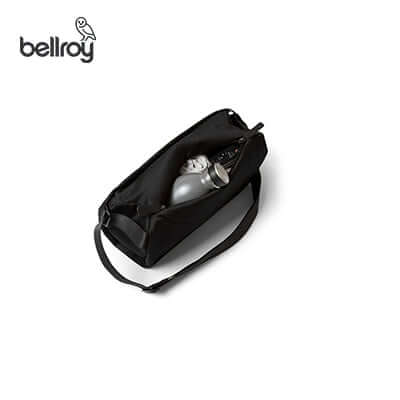 Bellroy Sling Bag featuring a spacious interior with a water bottle and storage compartments, perfect for corporate gift.