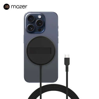 Mazer MagPad Qi2 Certified 15W Portable Charging Pad with Stand Corporate Gifts Singapore