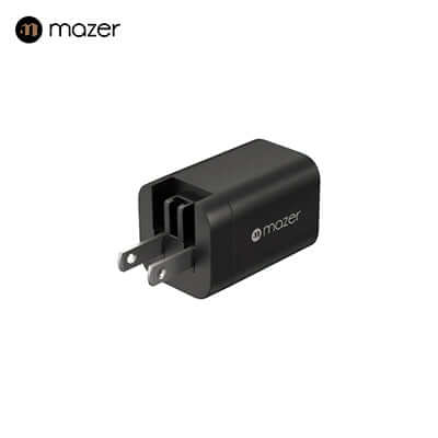 Mazer GaNPrestige 33W GaN Wall Charger with Travel Pins (2 Ports) Corporate Gifts Singapore