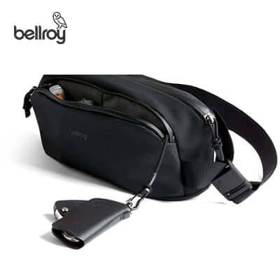Bellroy Venture Ready Sling 2.5L bag with sleek design and multiple pockets, ideal for corporate gift.