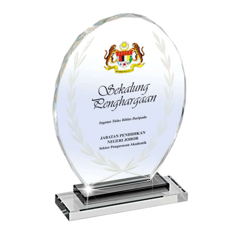 Round Crystal Award Corporate Gifts Singapore