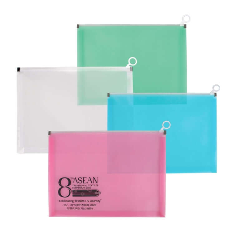 A4 Transparent Zipper File Corporate Gifts Singapore