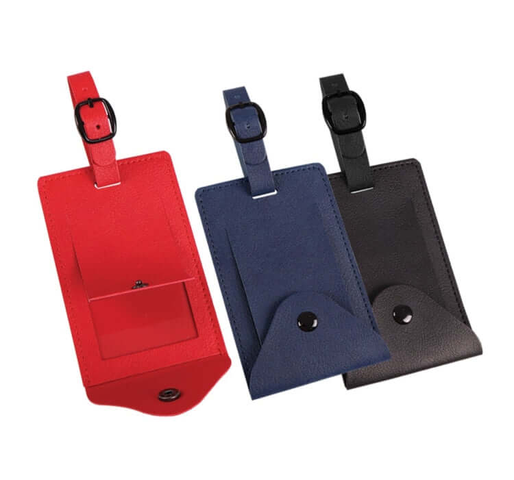 PU Luggage Tag with Button Corporate Gifts Singapore