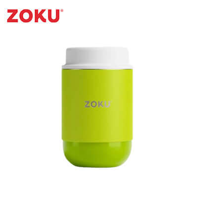 Zoku 16oz Neat Stack Food Jar in vibrant green, perfect for corporate gift and keeping meals hot or cold.