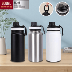 Sporty 600ml Stainless Steel Vacuum Flask Corporate Gifts Singapore