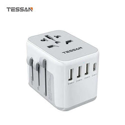 TESSAN 17W Universal Travel Adapter with 1 USB C & 3 USB A Ports Corporate Gifts Singapore
