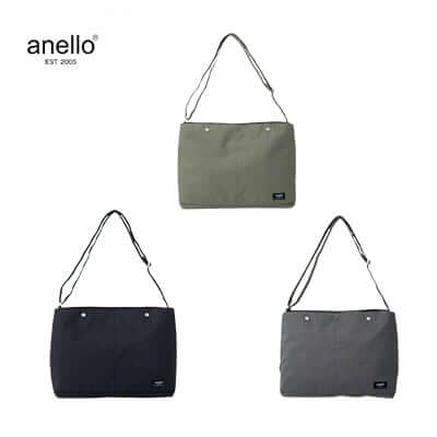 Anello To Go Shoulder Bag in three colors: black, gray, and olive, perfect for stylish daily use.