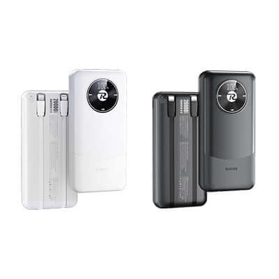Remax RPP-38 Fast Charging Powerbank 20000mAh in white and black, perfect for corporate gifts.